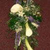 Calla Lily spray white and purple