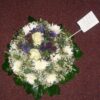 Funeral posie white and purple