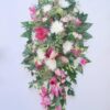 Funeral Spray pink and white