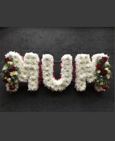 Lettering - Mum Funeral Tribute