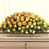 Orange & Yellow Casket Spray