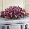 Pink Roses Casket Spray
